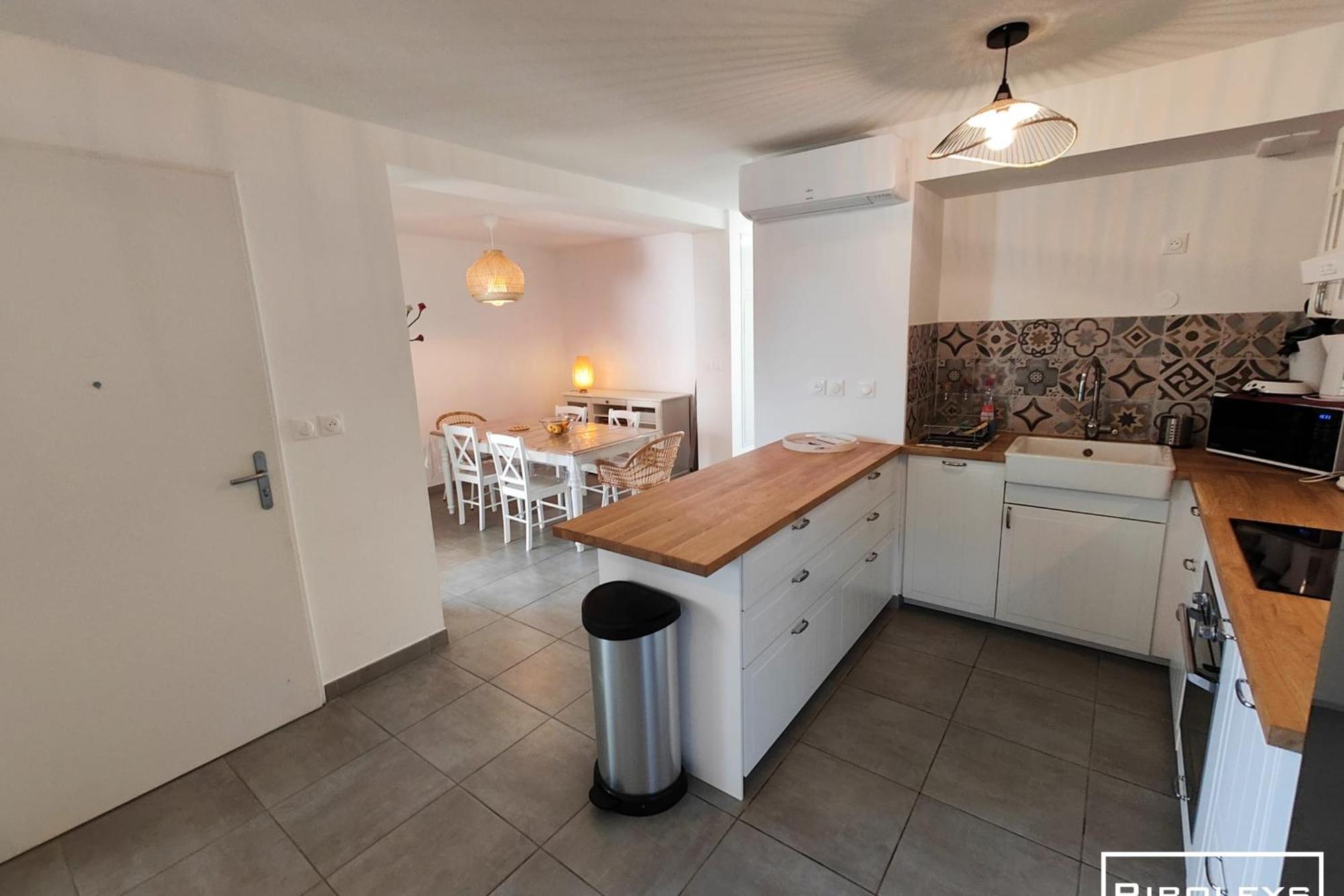 Superbe T3 Climatise Avec Wifi A 400M De La Plage Vias Exterior photo