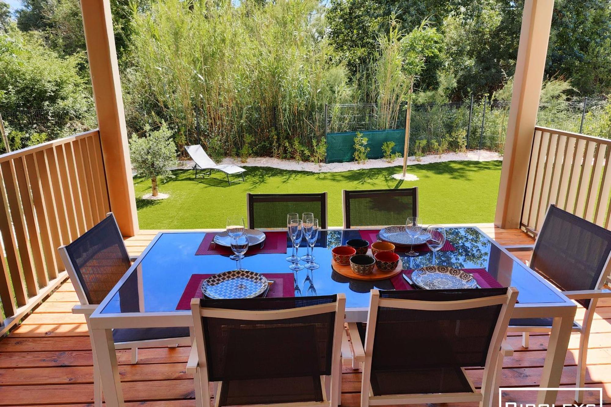 Superbe T3 Climatise Avec Wifi A 400M De La Plage Vias Exterior photo